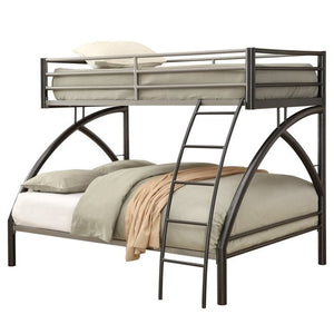 Coaster Twin over Full Bunk Bed in Gunmetal - Bunk Bed Central