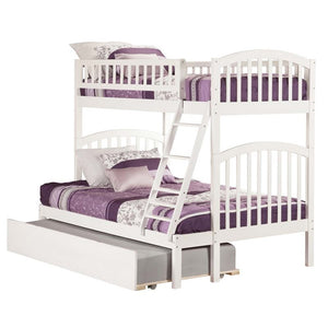 Atlantic Furniture Richland Urban Twin Over Full Trundle Bunk Bed - Bunk Bed Central
